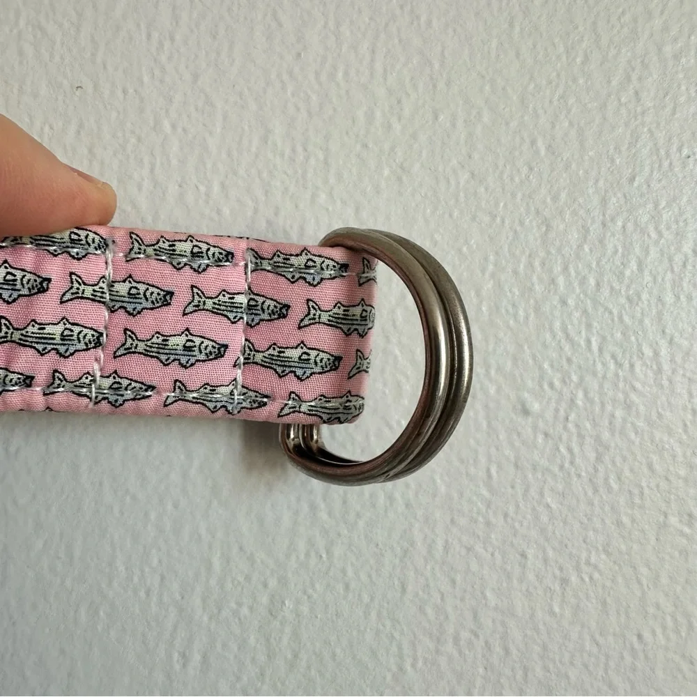 Vineyard Vines Pink and Blue Fabric belt for kids, size L